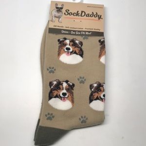 NWT Australian Shepard Dog Socks